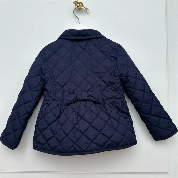 Janie and Jack | Quilted Peplum Barn Jacket - Picture 4 of 6